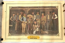 Vintage 1972 Bianchi Leather The Wild Bunch Cowboys Ad Poster 24 x 36