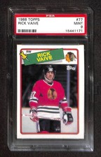 1988 Topps #77 RICK VAIVE PSA 9 Mint 15441171 
