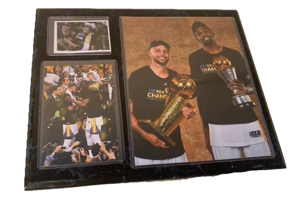 Marco de fotos del Campeonato de los Warriors de la NBA Stephen Curry y Kevin Durant 2017  Foto 2 de 2