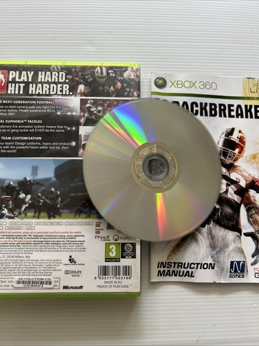 XBOX 360 Game - BACKBREAKER NFL - Complete with Instructions - Picture 3 of 3