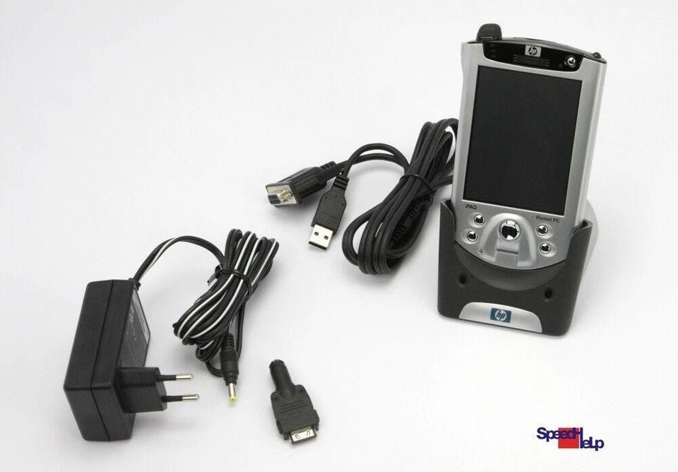 POCKET PC HP iPAQ h5550 3.8" PDA WINDOWS MOBILE 2003 4.2 OVP DOCKINGSTATION TOP! - Bild 2 von 4