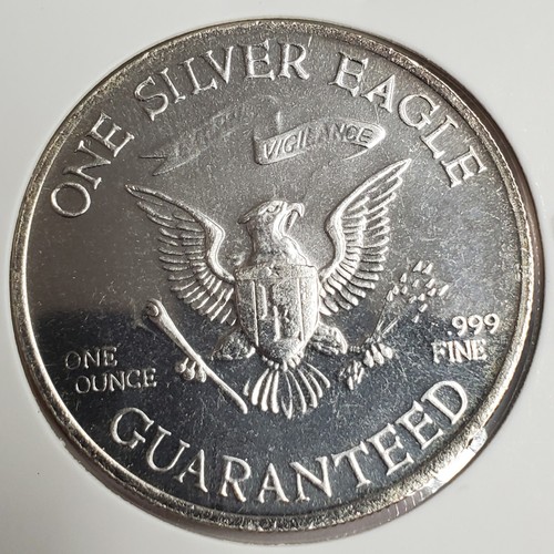 1979 Liberty Lobby Washington 1oz Silver Eagle Round Vintage UNC - Picture 3 of 4