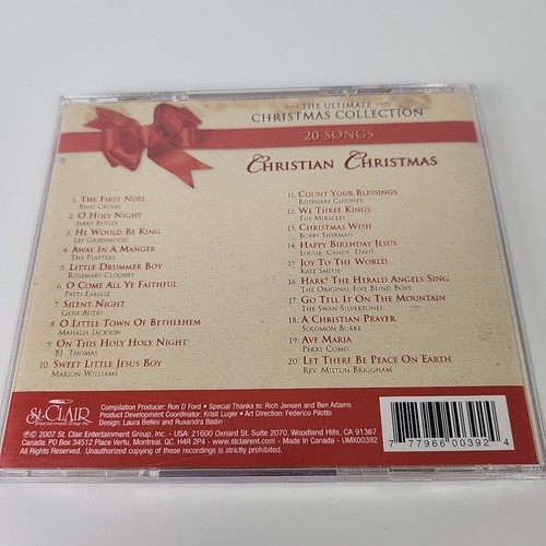 Christian Christmas & Holiday Favorite by Various Artists (CD, 2007, St Clair) - Picture 3 of 16