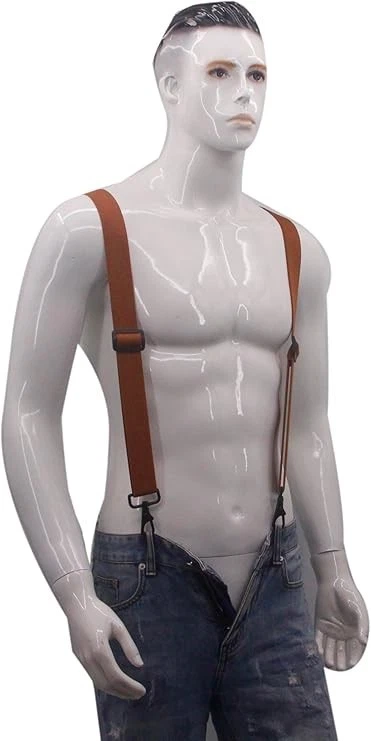 Tirantes para hombre ganchos giratorios X tirantes traseros con 4 soportes de alta resistencia Bel... Foto 4 de 4