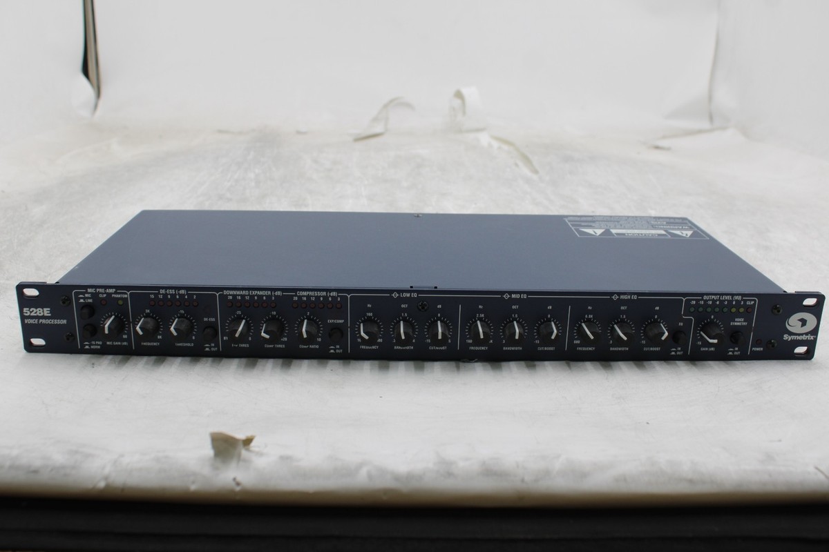 Symetrix 528E 　マイクプリアンプ　チャンネルストリップ SYMETRIX 528E Analog VOICE PROCESSOR PreAmp, Compressor, EQ