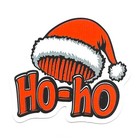 Christmas Santa Claus Ho Ho Ho Sticker Die Cut Vinyl Decal Journal Scrapbook Fun