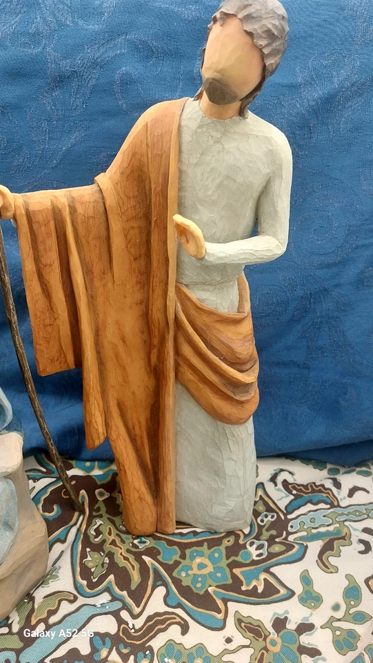 The Christmas Story Willow Tree Joseph Mary, And Baby Jesus. 11.5-14.5' NOB - Image 3 of 4