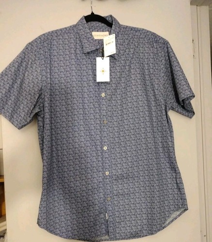 Men's sz L Coastaoro Shirt New Blue Button Down Shirt Large with Tags Nordstrom - Bild 5 von 14