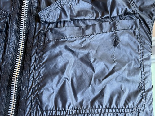 All Saints schwarzer Herren Regenmantel Kapuze Reißverschlüsse Jacke mittellang Gr. XL - Bild 18 von 20