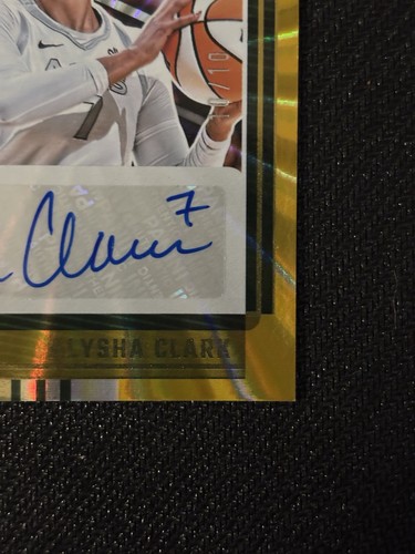 2025 Panini Donruss WNBA Alysha Clark Auto Signature Series Gold Laser 10/10 🏀 - Bild 6 von 8