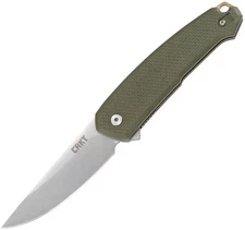 CRKT 5325 Tueto Assisted Flipper Knife 3.28" Blade 3.50 oz OD Green G10 Handles