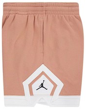Jordan Girls' Dri-FIT Diamond Shorts Stretch Basketball Size Large Coral White