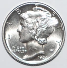 1944 Mercury Dime FSB CHOICE BRILLIANT UNCIRCULATED (L238)