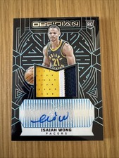 2023-24 Obsidian Isaiah Wong Jersey Auto Blue FOTL Rookie RC 13/27