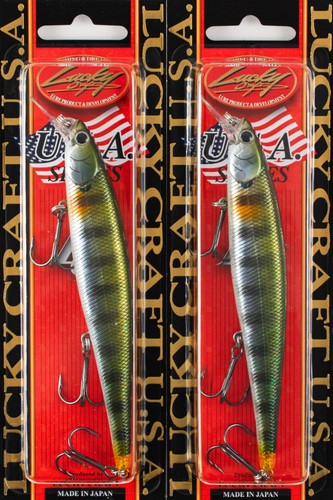 (LOTE DE 2) PUNTERO DELGADO LUCKY CRAFT 127MR 3/4OZ PO127MR-149 BBY BL GILL D2353 - Imagen 1 de 3