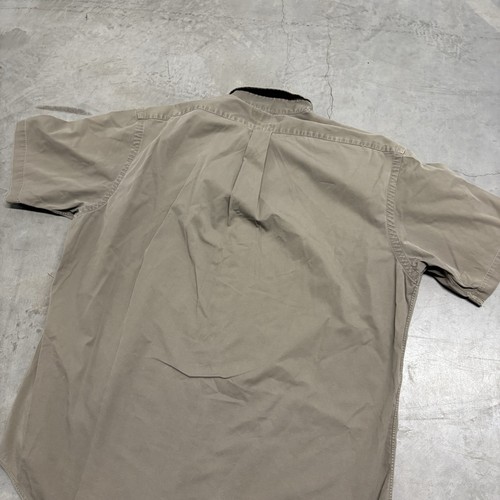 Vintage Polo Ralph Lauren Blake Shirt Mens Large Gray Short Sleeve Flesh Pony - Picture 5 of 7