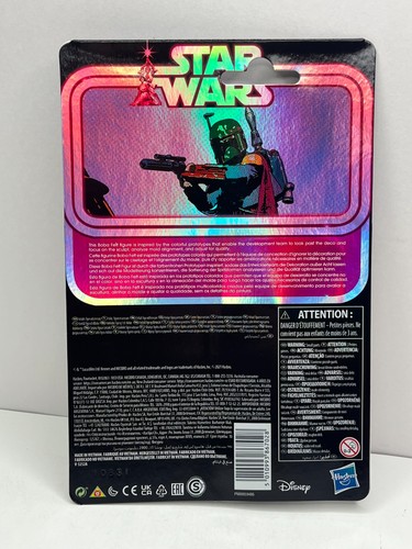 HASBRO STAR WARS VINTAGE PROTOTIPO RETRO COLECCIÓN BOBA FETT FIGURA CABEZA AZUL - Imagen 5 de 10