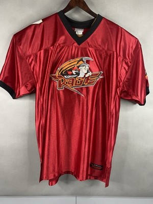 Walt Disney World Grumpy Rage #7 Short Sleeve Red V-Neck Football Jersey Mens XL