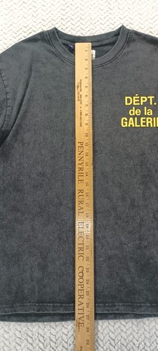 Galerie Abt. Französisches T-Shirt Tee Dept de la Galerie Gr. S schwarz gelb Grafik - Bild 10 von 15
