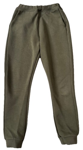MUJI Japan Kids Boys Green Fleece Jogger Sweatpants Size 150 - Picture 1 of 8