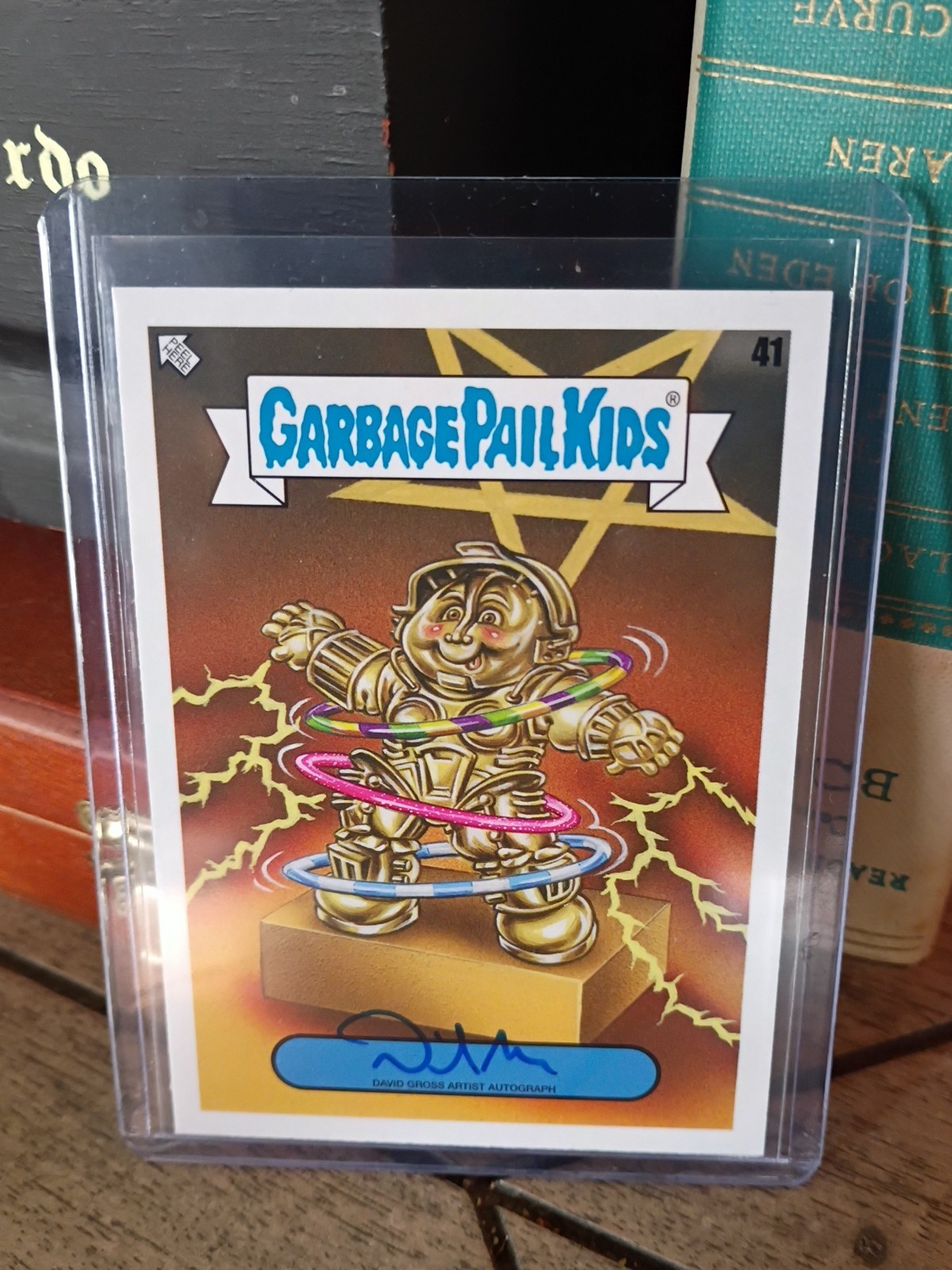 DAVID GROSS 2023 TOPPS GARBAGE PAIL KIDS INTERGOOLACTIC MAYHEM AUTOGRAPH #12/75