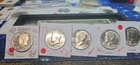 1976 S KENNEDY HALF DOLLARS 40% BU Silver Lot of  5