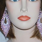 Ab Silver Crystal Rhinestone chandelier bridal Party Dangle Drop Earring 5763