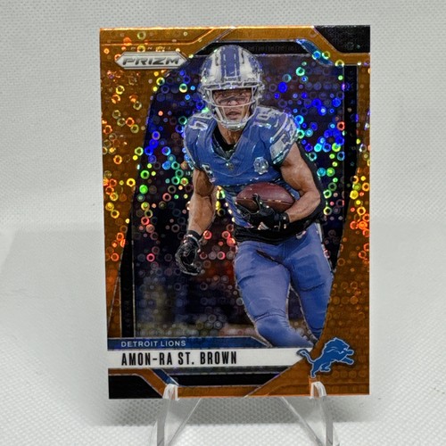 2024 Panini Prizm Amon-Ra St. Brown Orange Disco Prizm #95 Detroit Lions - Bild 1 von 6