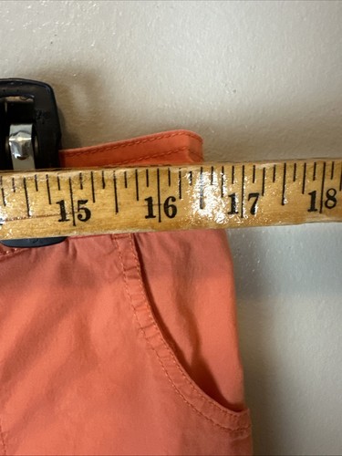 Chicos orangefarbene Shorts Größe 1,5 Damen Knopfleiste Manschetten Stretchbund - Bild 3 von 12