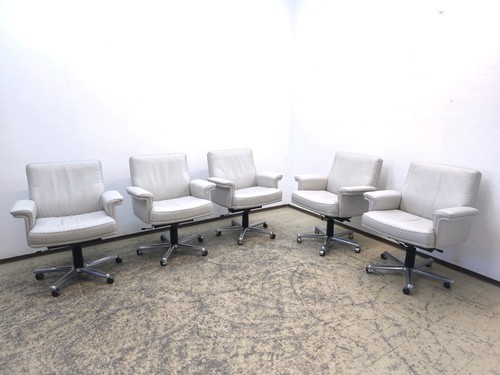 De Sede Ds 35 Set 5 Sessel Designersessel Ledersessel Chair Drehsessel Desede - Bild 1 von 24