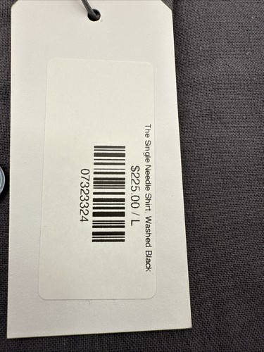 Herren Steven Alan Einnadel Hemd Large Washed Black. UVP 225 $ - Bild 2 von 3