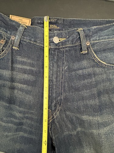 Jeans Polo Ralph Lauren uomo The Hampton relaxed gamba dritta blu 36x34 nuovi con etichette - Foto 18 di 19