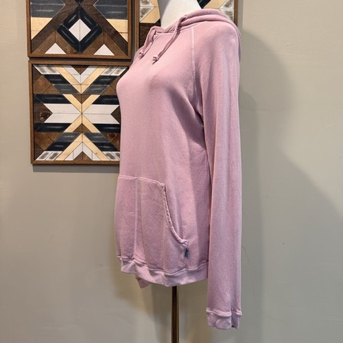 Freecity Superfluff Lux Hoodie Sweatshirt Mauve Pink Black Bird 0 XS - Picture 3 of 9