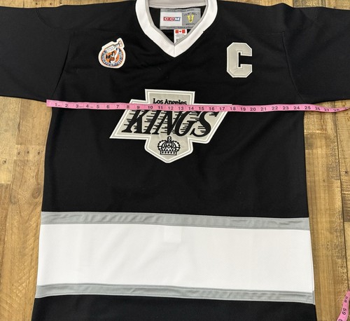 Mens Wayne Gretzky Los Angeles Kings CCM Throwback Jersey - Size XL (52) - Picture 8 of 9