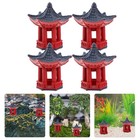 4 Pcs Mini Japanischer Garten Bonsai Dekoration Mini-Gartendekoration