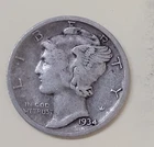 🔥1934 D Mercury Dime 90% Silver Very Good VG