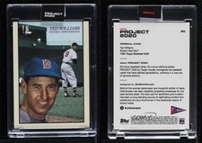 2020 Topps Project 2020 1954 Topps /41407 Ted Williams Oldmanalan #90 HOF