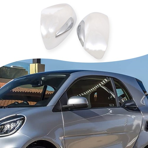 ABS Chrome Car Rearview Side Mirror Protection Cover For Benz Smart 2016-2021 - Picture 1 of 24