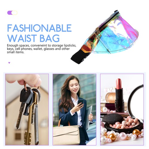1pc Transparent Waist Bag Single Shoulder Bag Crossbody for Women - Picture 9 of 12