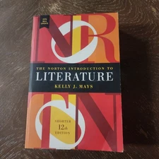 Norton Introduction to Literature by Kelly J. Mays (2016, Trade Paperback)