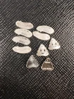 Lot of 10 One - 1 gram Ea. .999 Pure Silver Bars Rounds - Mix Of Designs #0990