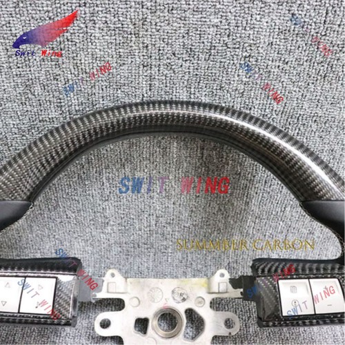 Real Carbon Fiber Steering Wheel for Dodge Challenger SRT8 Chrysler 300c 05-10 - Picture 2 of 10