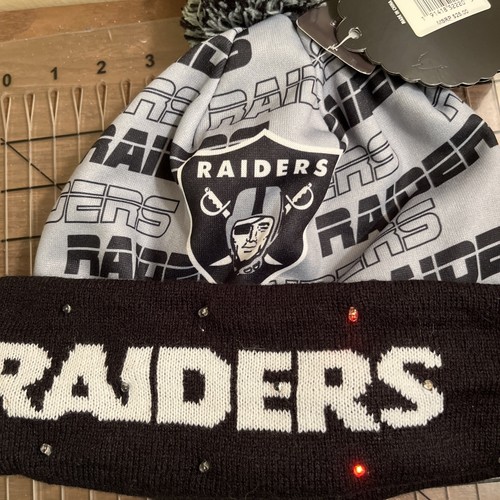 Bonnet NFL des Raiders, Team Flag noir par New Era