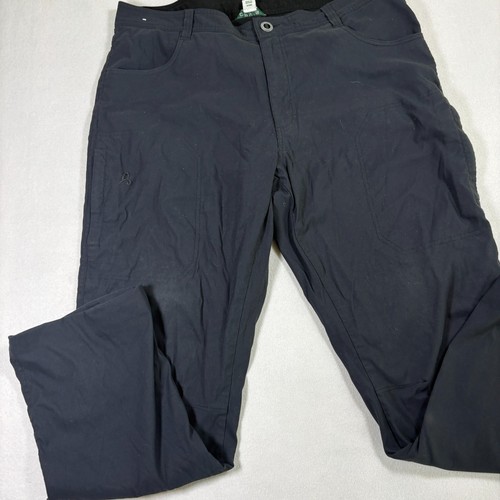 Pantalone uomo Orvis 38x32 nero outdoor escursionismo misto nylon taglia grande cargo - Foto 3 di 16