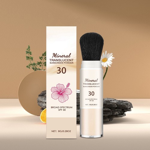 Hawaiian Tropic Mineral Translucent Sunscreen Powder w/ Brush SPF 30 - Picture 10 of 12
