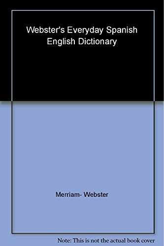 Webster's Everyday Spanish-English - Paperback, by Merriam-Webster - Good - Picture 1 of 2