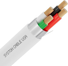 SYSTON 18/4 Fire Security Burglar Station Sound Alarm Control Cable Wire, Plenum