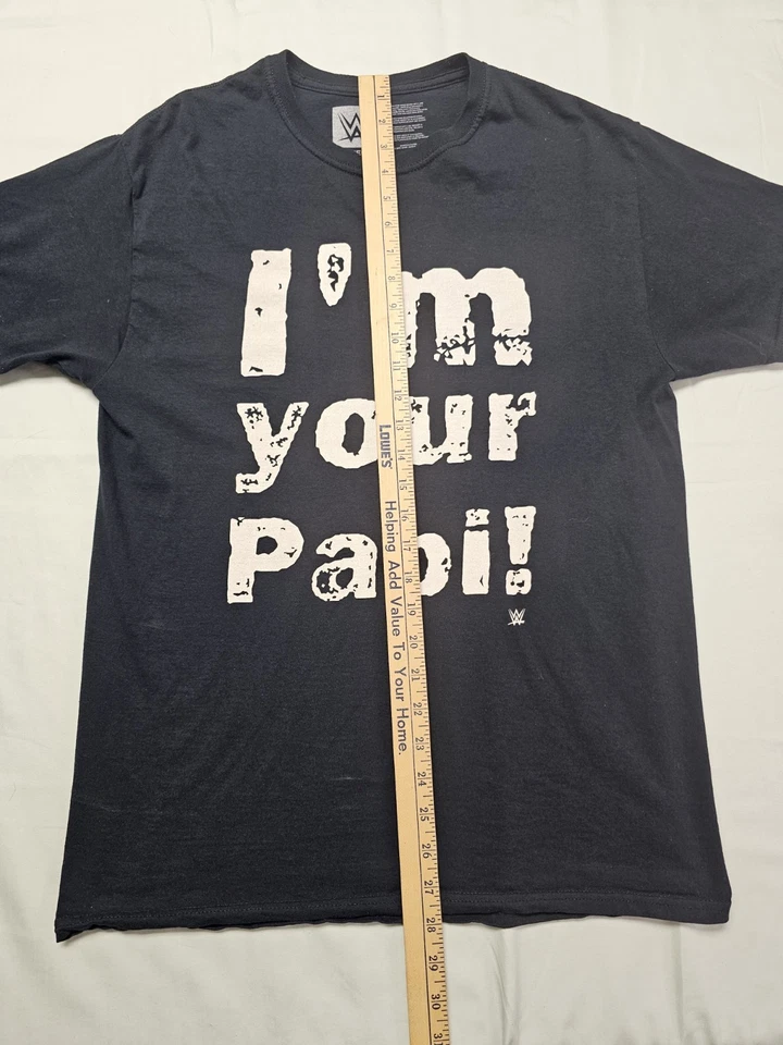 Рубашка Eddie Guerrero Y2k Papi мужская большая черная латиноамериканская Heat WWE реслинг средняя - Изображение 4 из 4