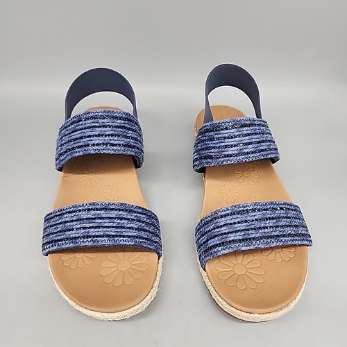 Women's Skechers Cali Beverlee Sheer Luck Sandal 119571-NVY Navy Size 7 NEW - Picture 2 of 6