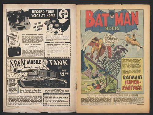 Batman # 127 (1959) VG-F Batman VS Thor - Before Marvel's Thor - Moldoff - NR - Bild 3 von 4